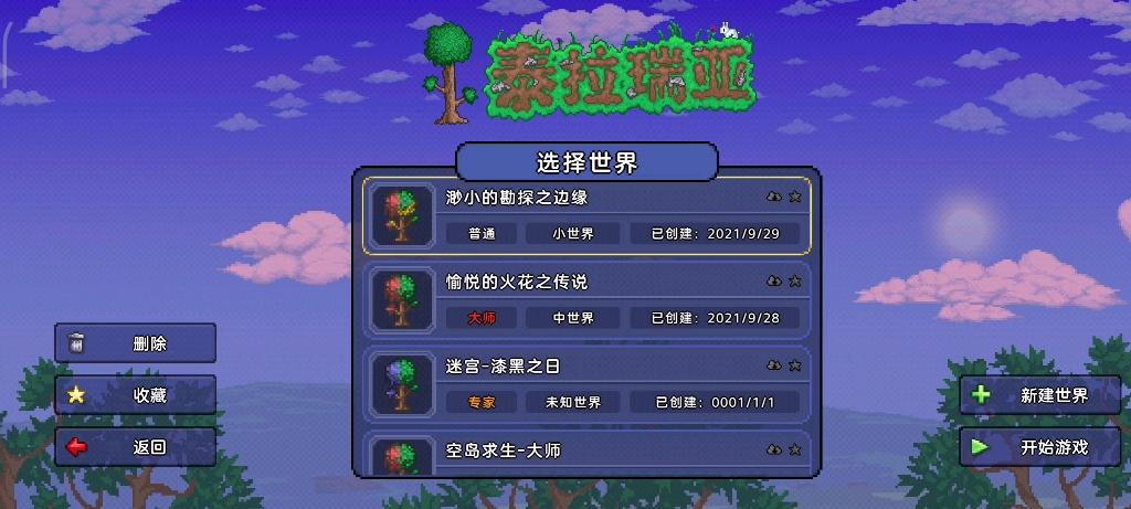 泰拉有附魔之剑的种子地图截图