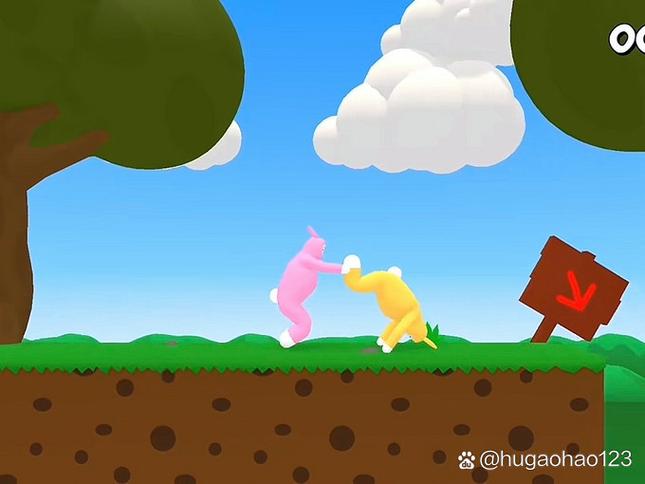 兔子双人闯关游戏截图