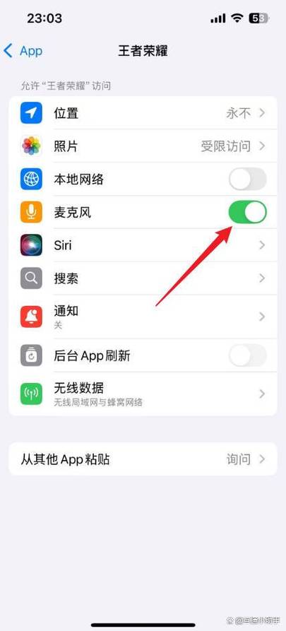 苹果怎样打开麦克风权限设置图标
