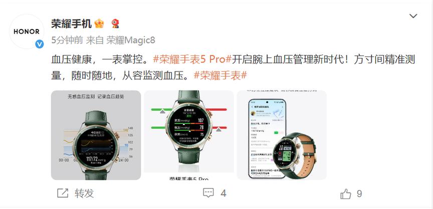 荣耀手表测血压的型号截图