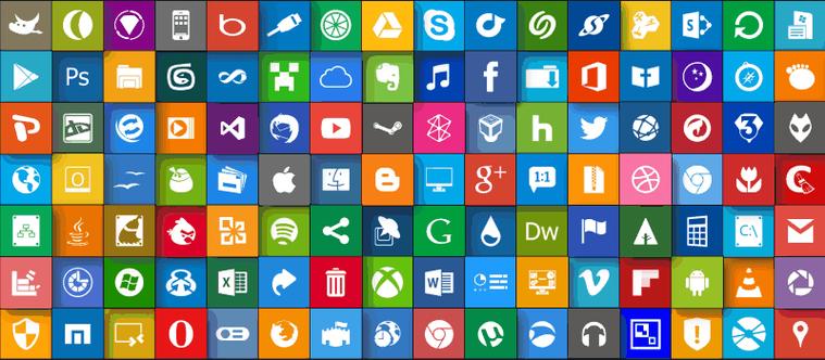 windows xp桌面图标蓝底图标