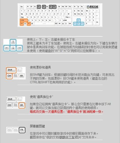 跑跑卡丁车按键变红