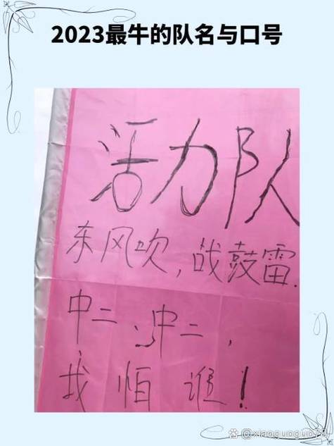 霸气独一无二的队名