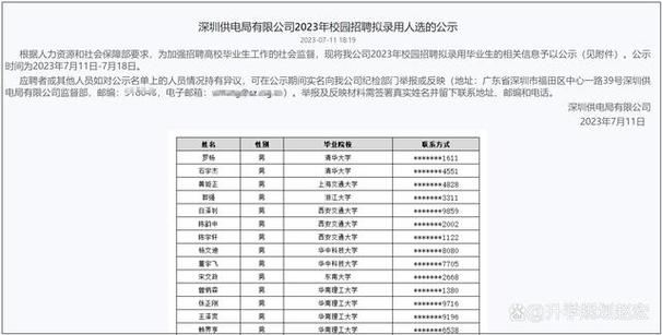 深圳供电局招聘条件截图