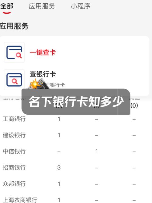 怎么查自己名下办了几张银行卡图标