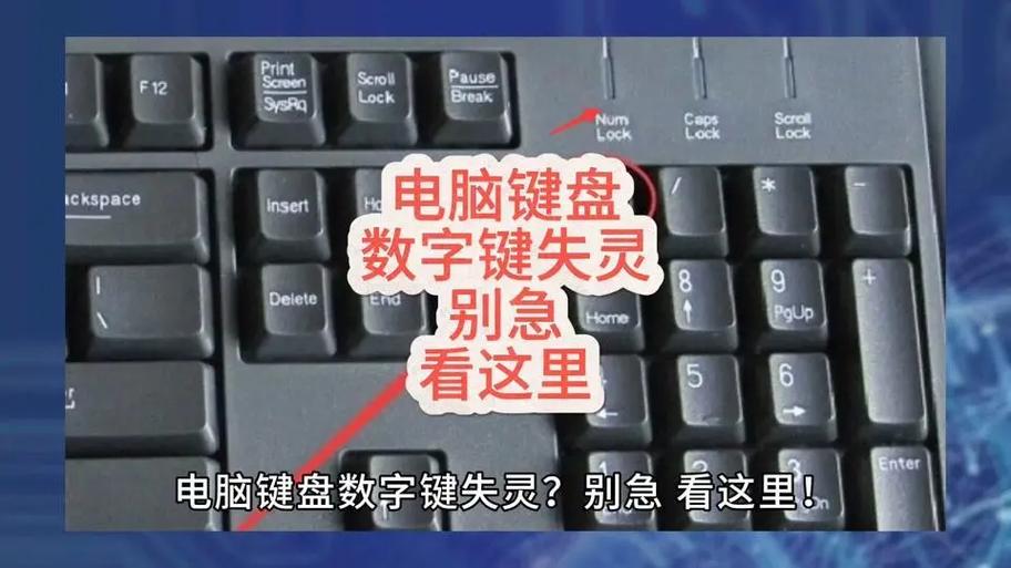 罗技键盘数字键打不出来