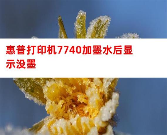 惠普打印机加好墨水却显示没墨水