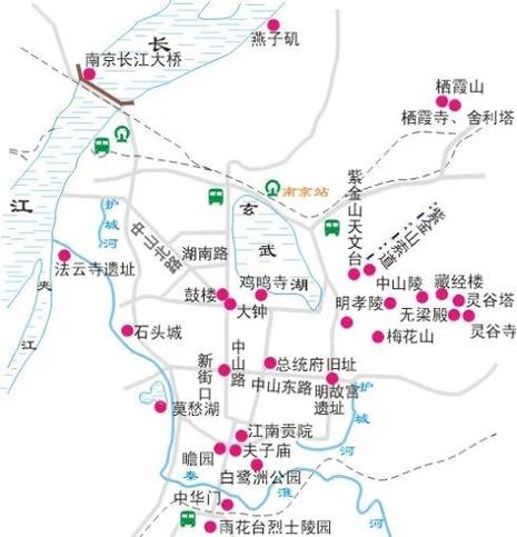 南京地图旅游景点大全