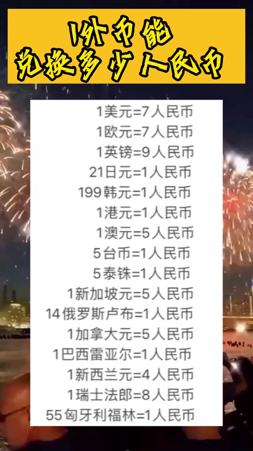 $1是多少人民币