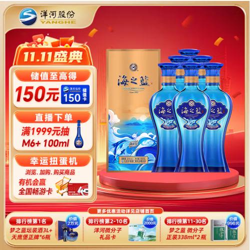 洋河蓝色经典系列酒价格表大全图标