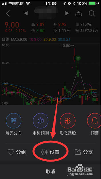 同花顺怎么加均线截图