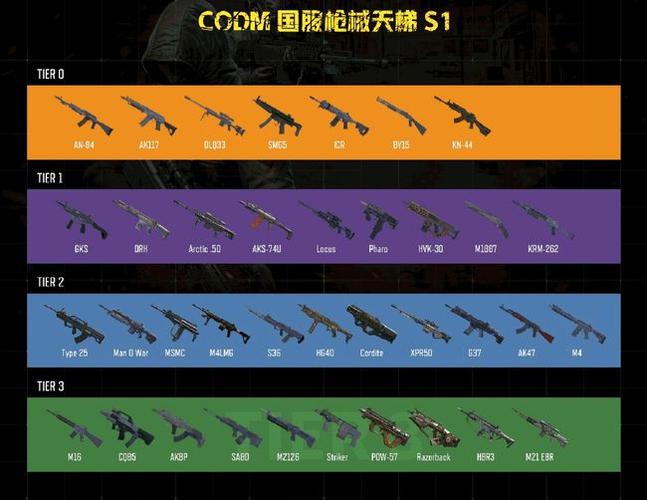 使命召唤ol枪械排行截图
