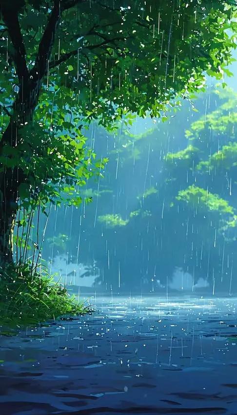 雨中截图