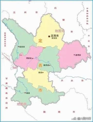 甘肃省详细地图