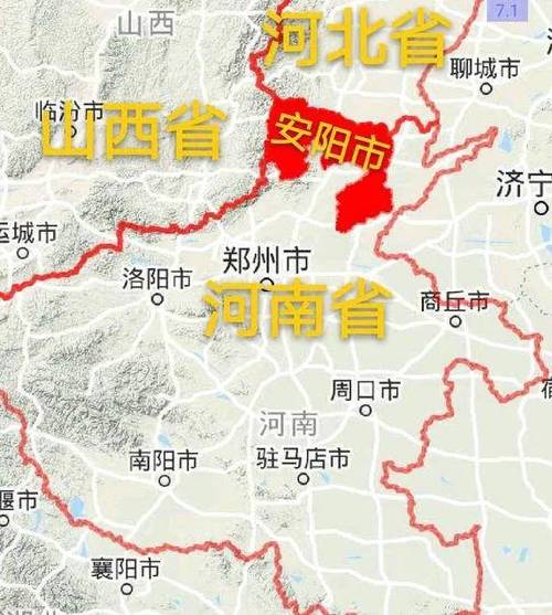 河南安阳地图位置