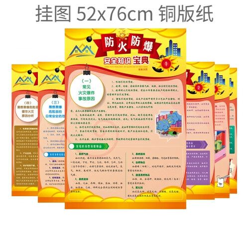 消防知识培训内容图标