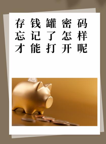 储钱罐重置密码怎么弄截图