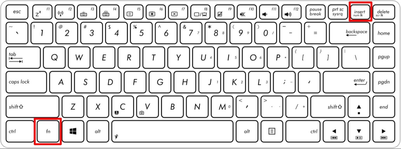 联想笔记本键盘字母变成数字截图
