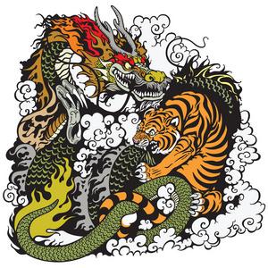 虎爪和龙爪的对照图
