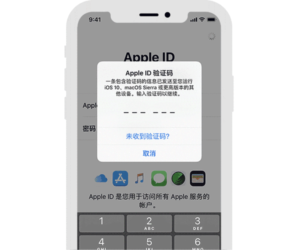 苹果id验证码在另一台哪输入图标