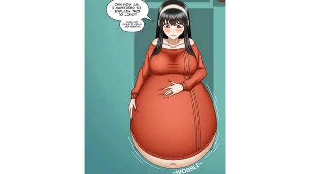 女吃撑肚子变大图标