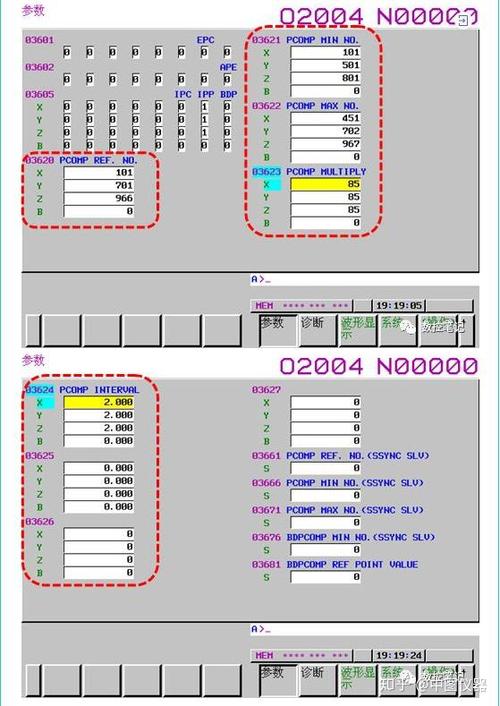 三菱m80螺距补偿参数截图