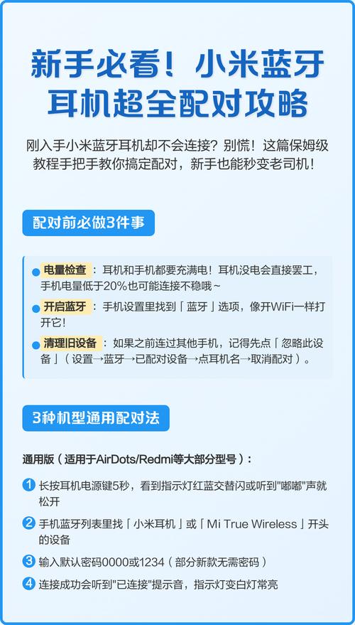 小米蓝牙耳机配对方法缩略图