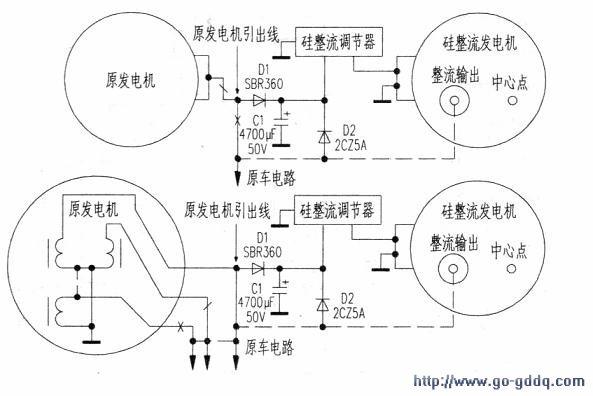 农用三轮车电路接线图截图