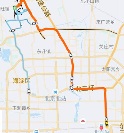 滴滴怎么设定路线图标