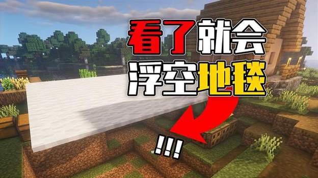 我的世界地毯怎么悬空放截图