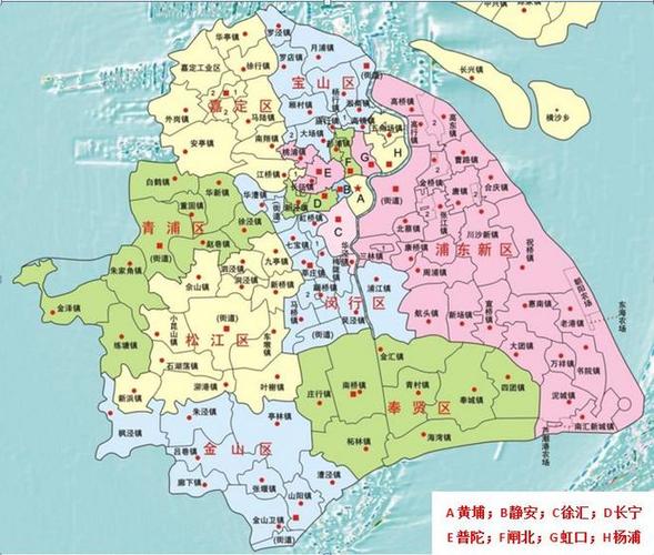 上海市各区地图