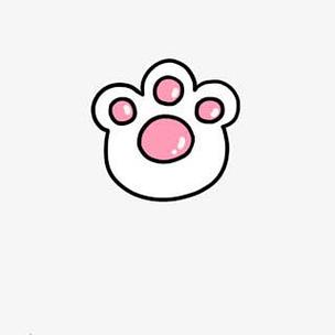 猫爪头像可爱图片