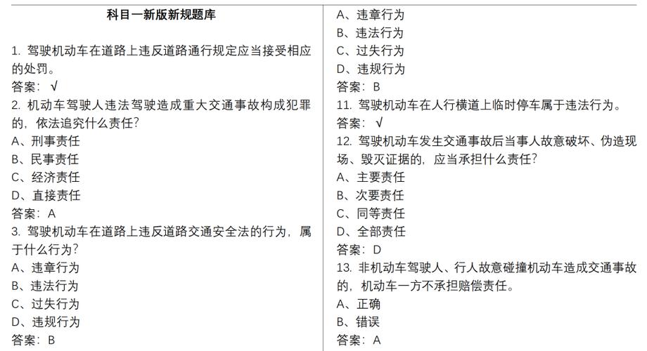 2026年c1科目一考试题目大全缩略图