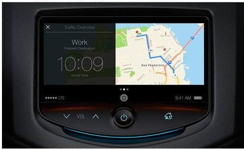 carplay导航极简模式截图