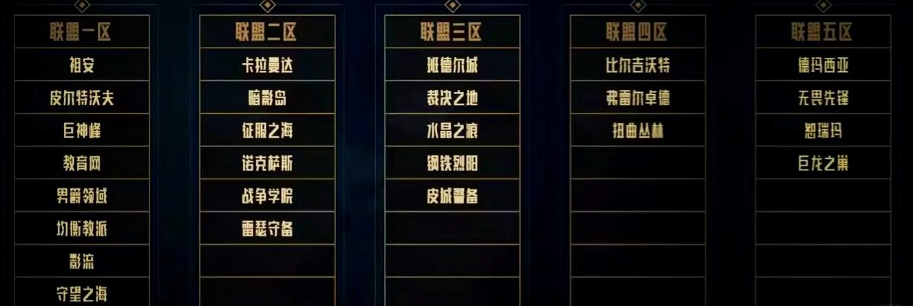 英雄联盟艾欧尼亚合区