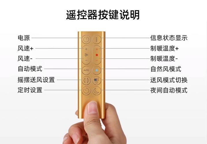 戴森空气净化器遥控器按键功能截图