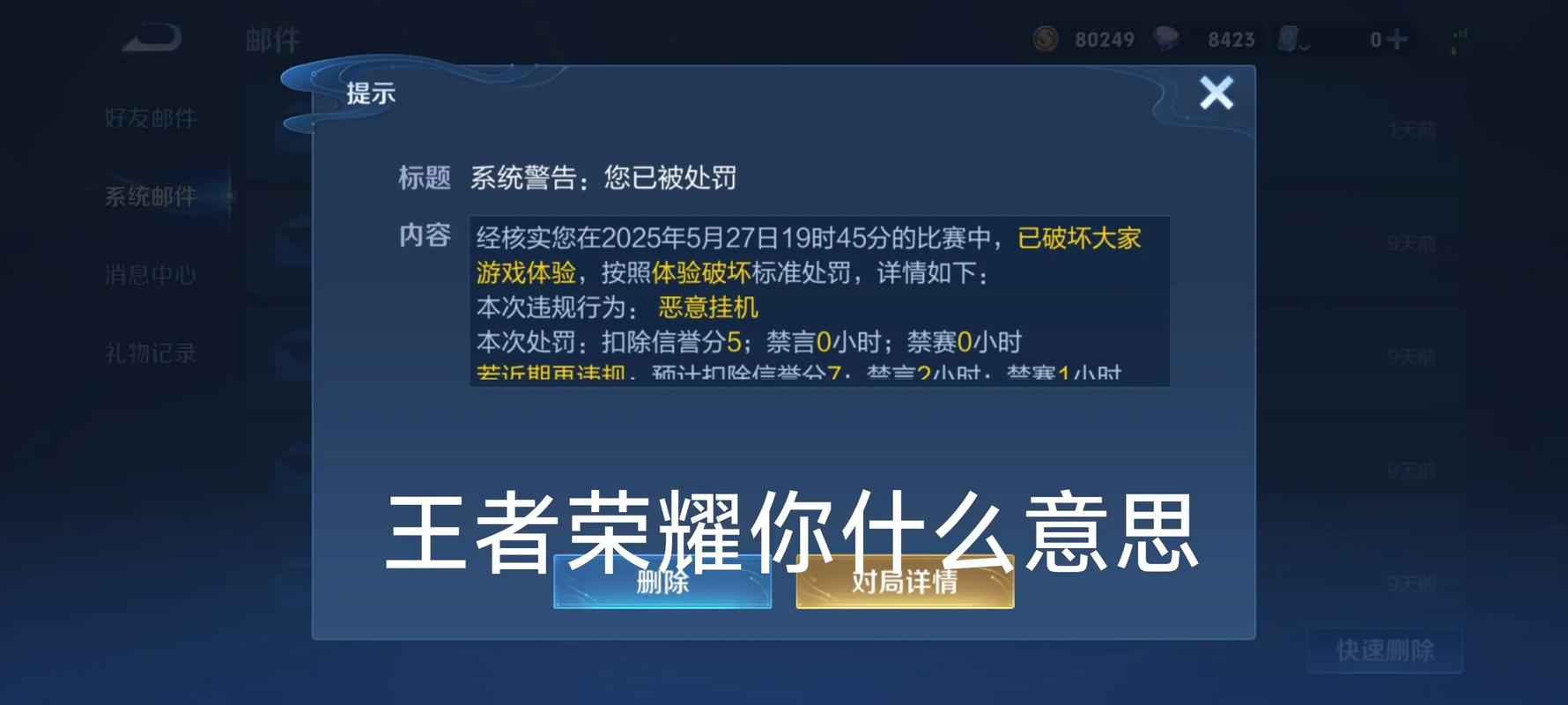 王者荣耀举报时间游戏截图