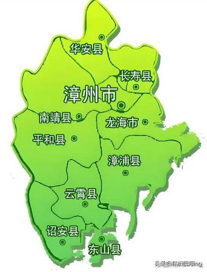 漳州各县地图全图