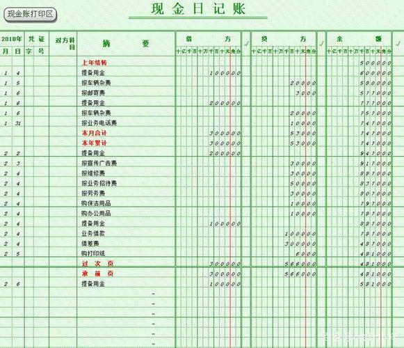 银行日记账(电子版)图标