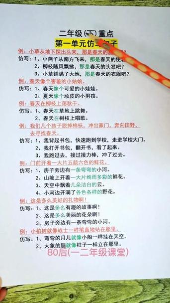二年级仿写句子100例缩略图