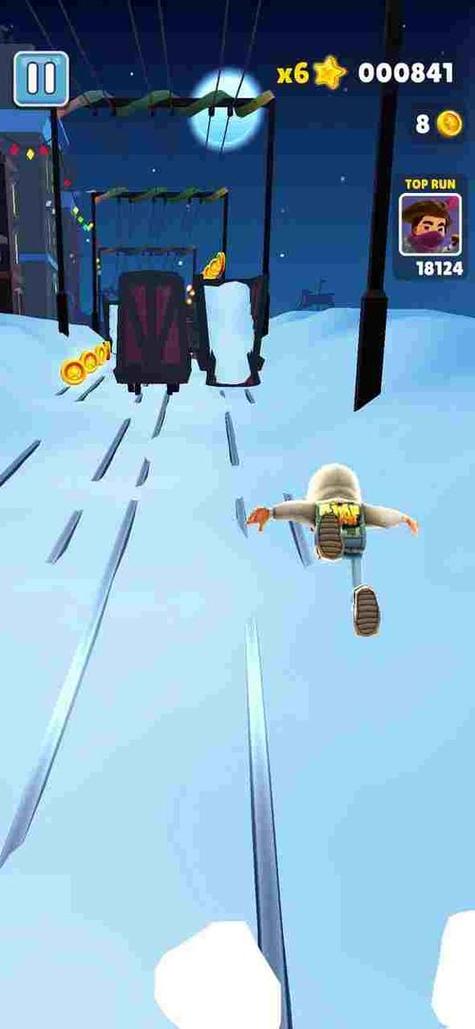 SubwaySurf同款雪地变速截图