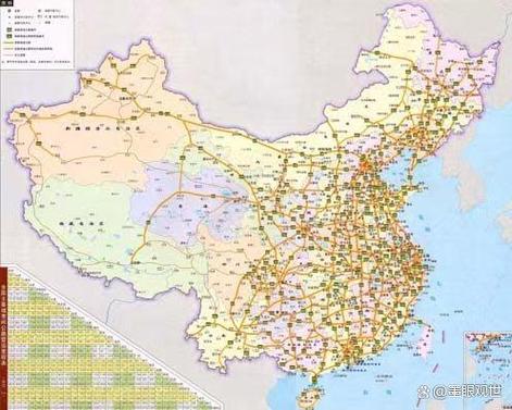 全国高速公路网地图缩略图
