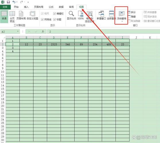 冻结表格前两行和前三列缩略图