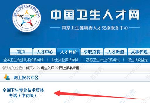 主管护师报名入口中国卫生人才网截图