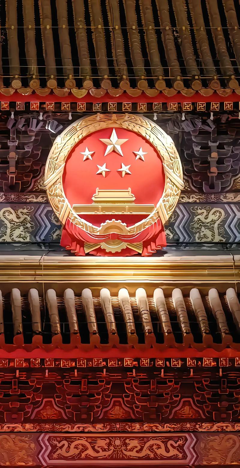 华为国徽息屏图片壁纸高清分享截图