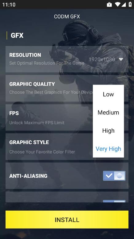 使命召唤GFX画质助手v1.0.0