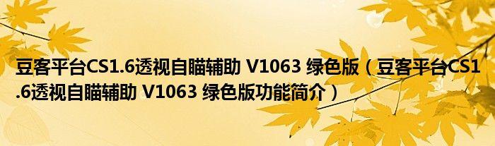 自瞄透视辅助器最新版图标