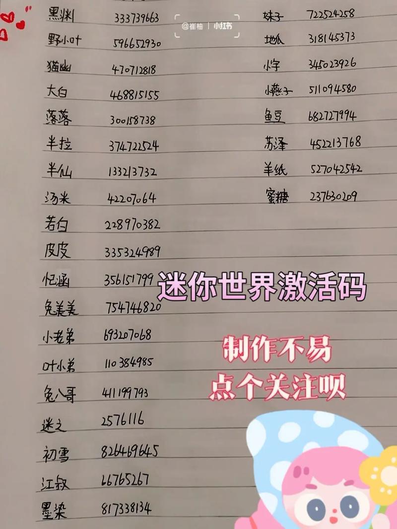 迷你世界激活码生成器真实有效截图