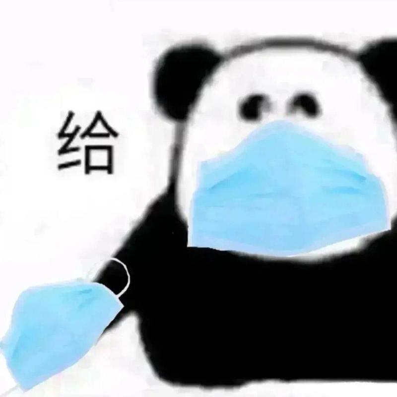 没戴口罩死了戴口罩健健康康活着表情包截图