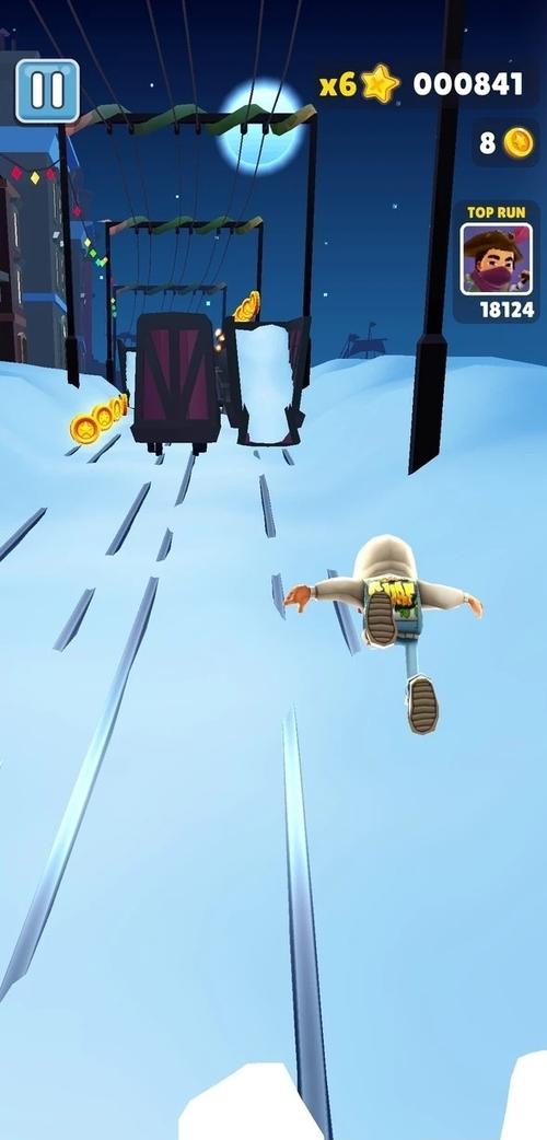 subwaysurf内置菜单超级杰克雪地截图